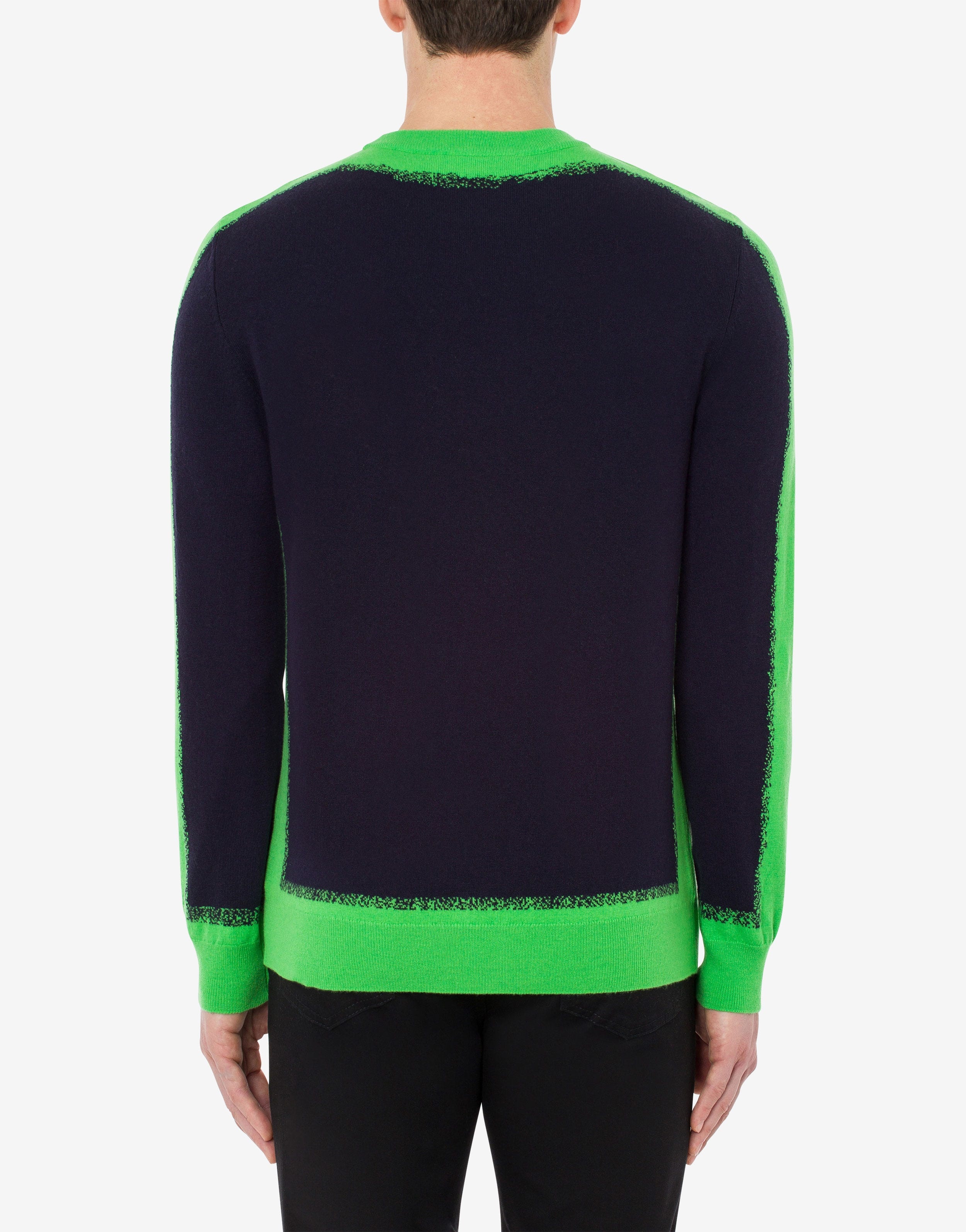 MOSCHINO PAINT WOOL AND CASHMERE PULLOVER - 5