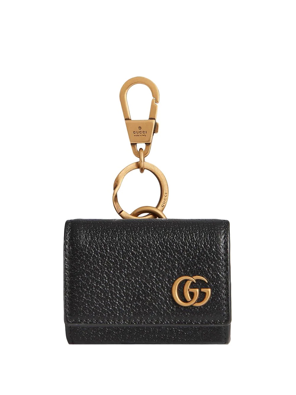 Double G leather wallet keyring - 1