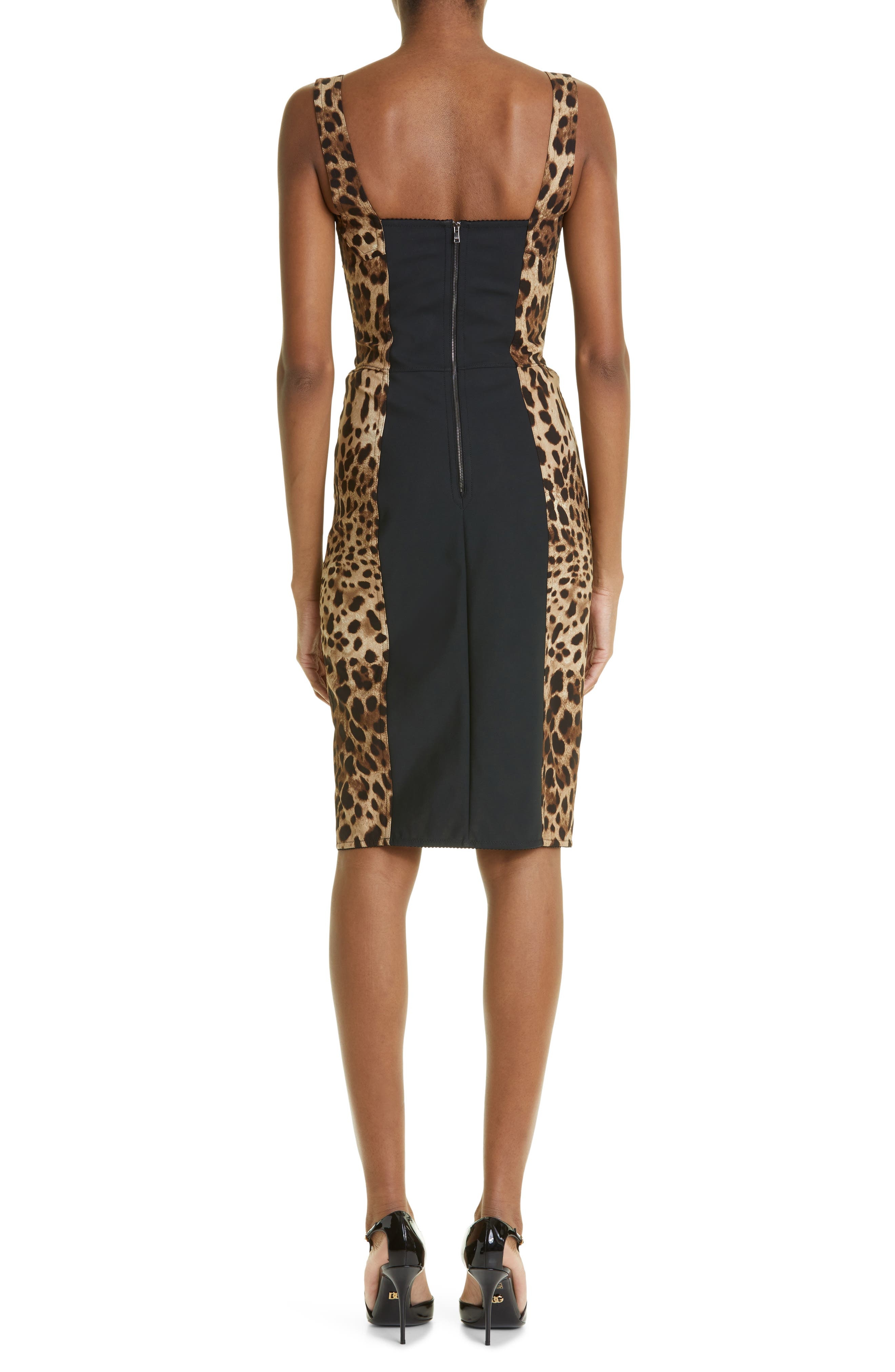 Leopard Print Cady Bustier Dress - 2