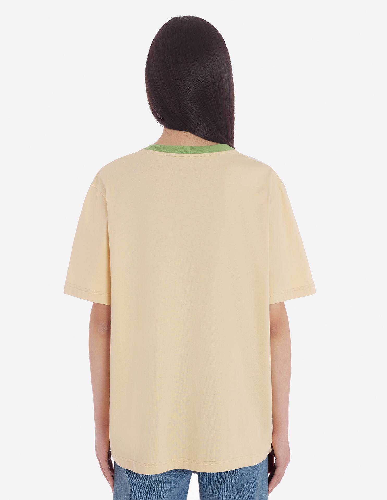 CAFE KITSUNE COLORBLOCK RELAX TEE-SHIRT - 9
