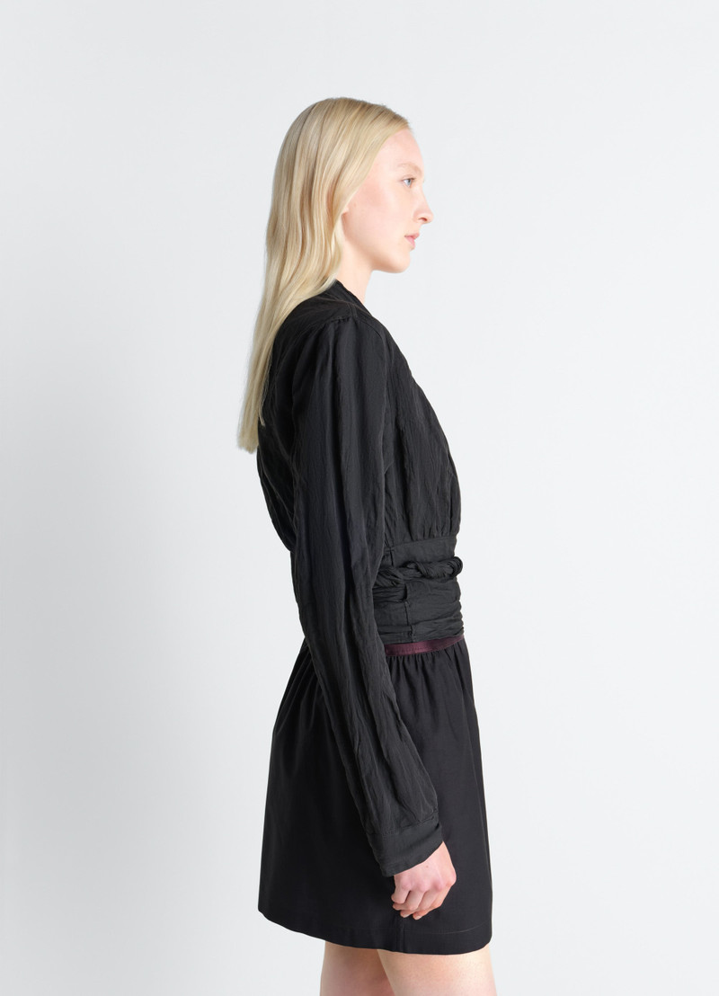 CRINKLED WRAP TOP IN CRINKLED COTTON METAL 4