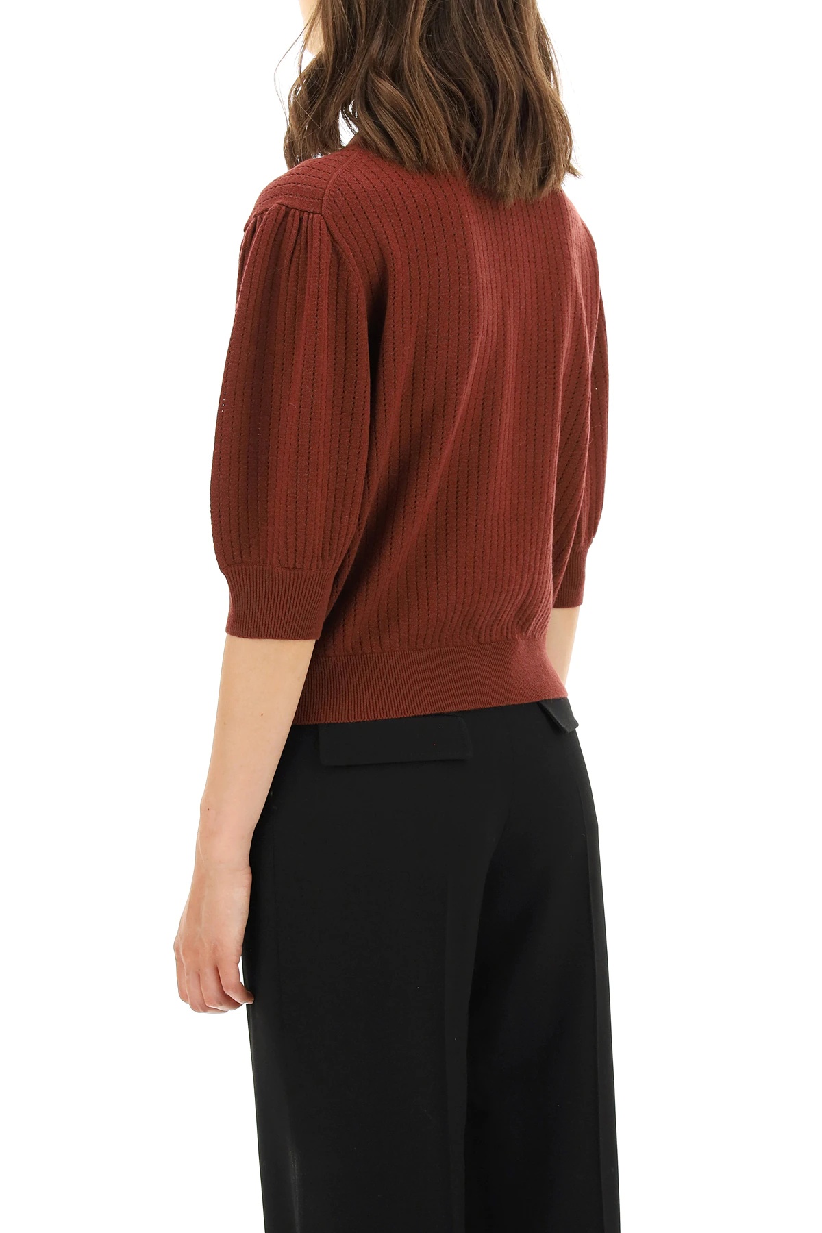 PUFF-SLEEVES SWEATER - 4