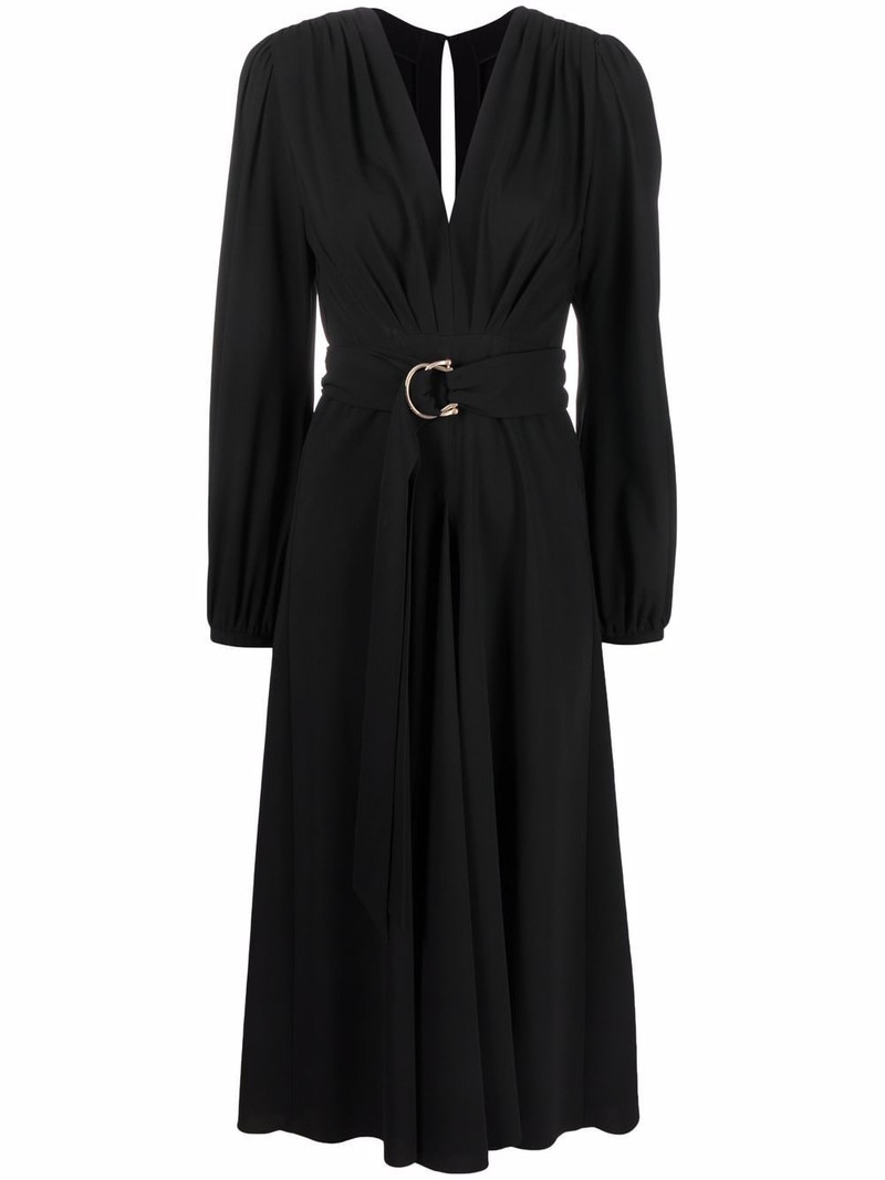 V-neck long-sleeve dress 1
