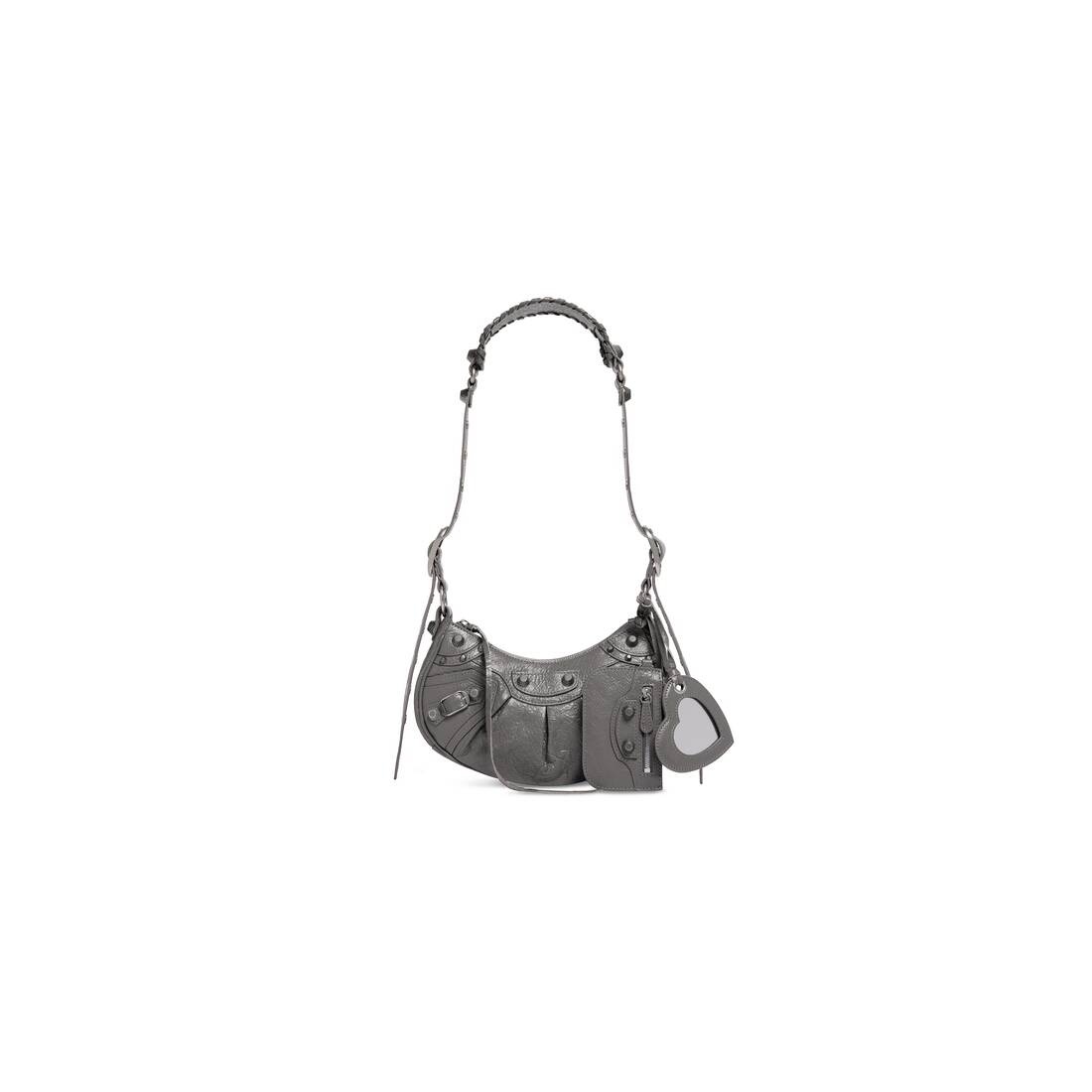 Women's Le Cagole Xs Shoulder Bag in Dark Grey - 1