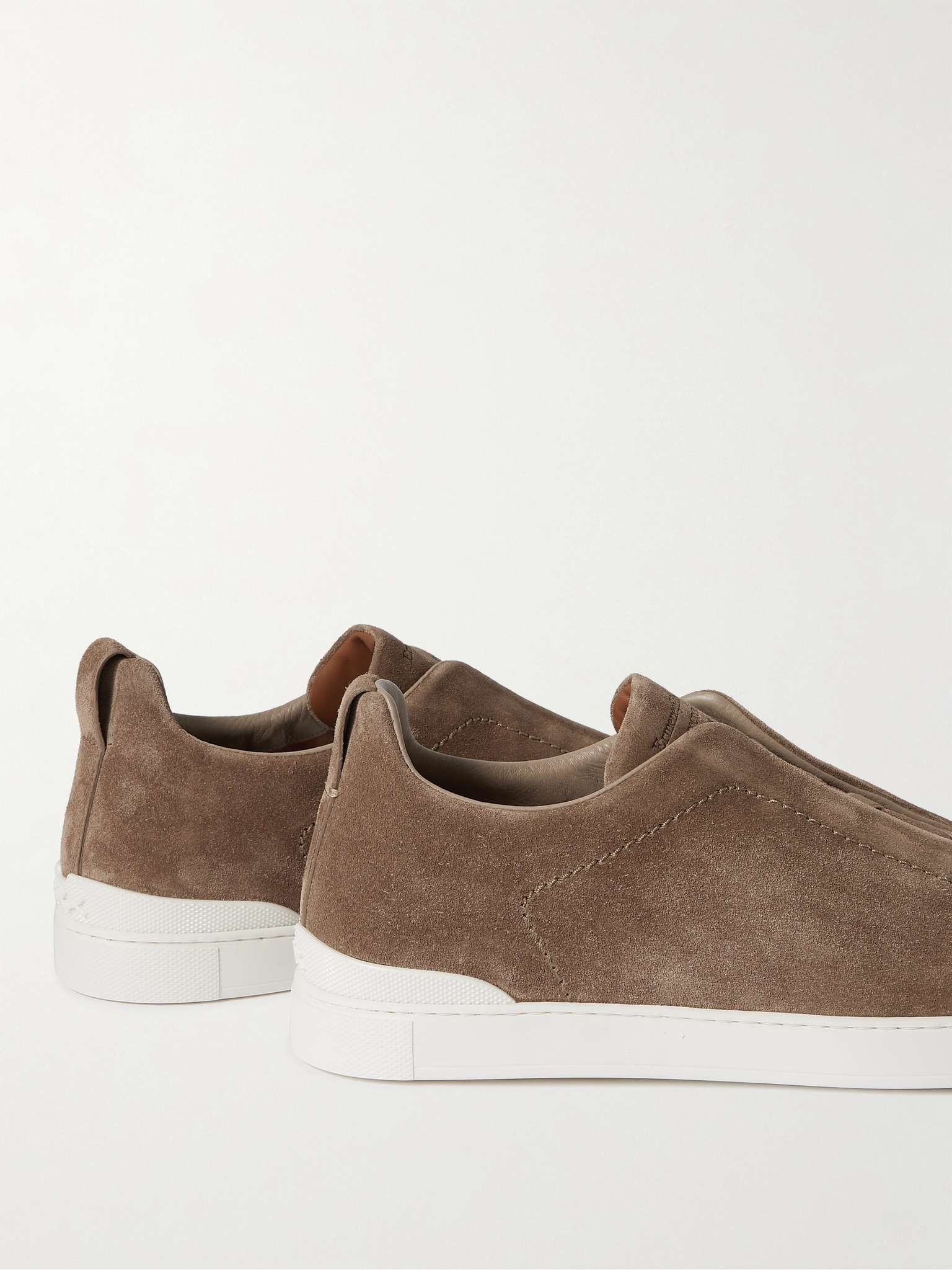 Suede Slip-On Sneakers - 9