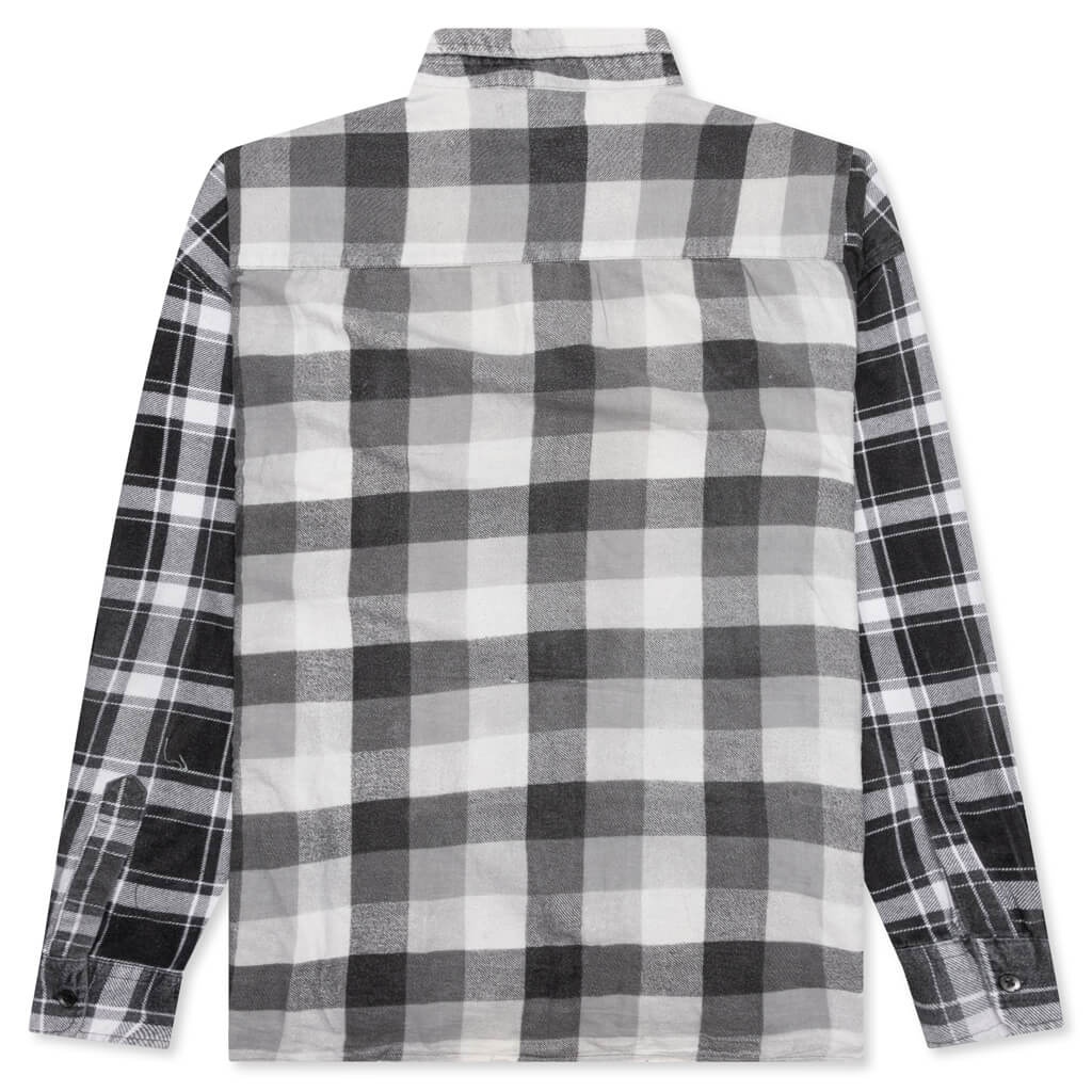 FLANNEL SHIRT RIBBON WIDE REFLECTION SHIRT - ASSORTED - 2