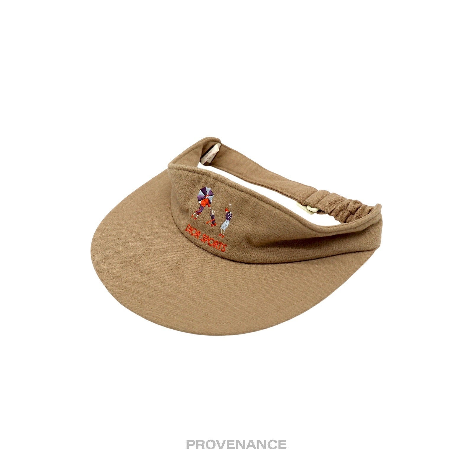 Dior Dior Sports Golf Embroidered Visor - Sand | provenance 