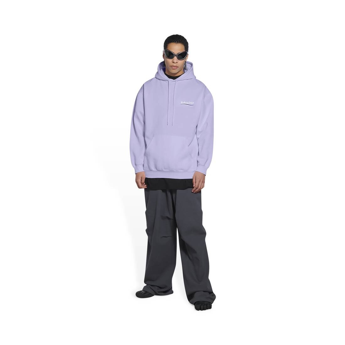 BALENCIAGA Men's Political Campaign Hoodie Medium Fit in