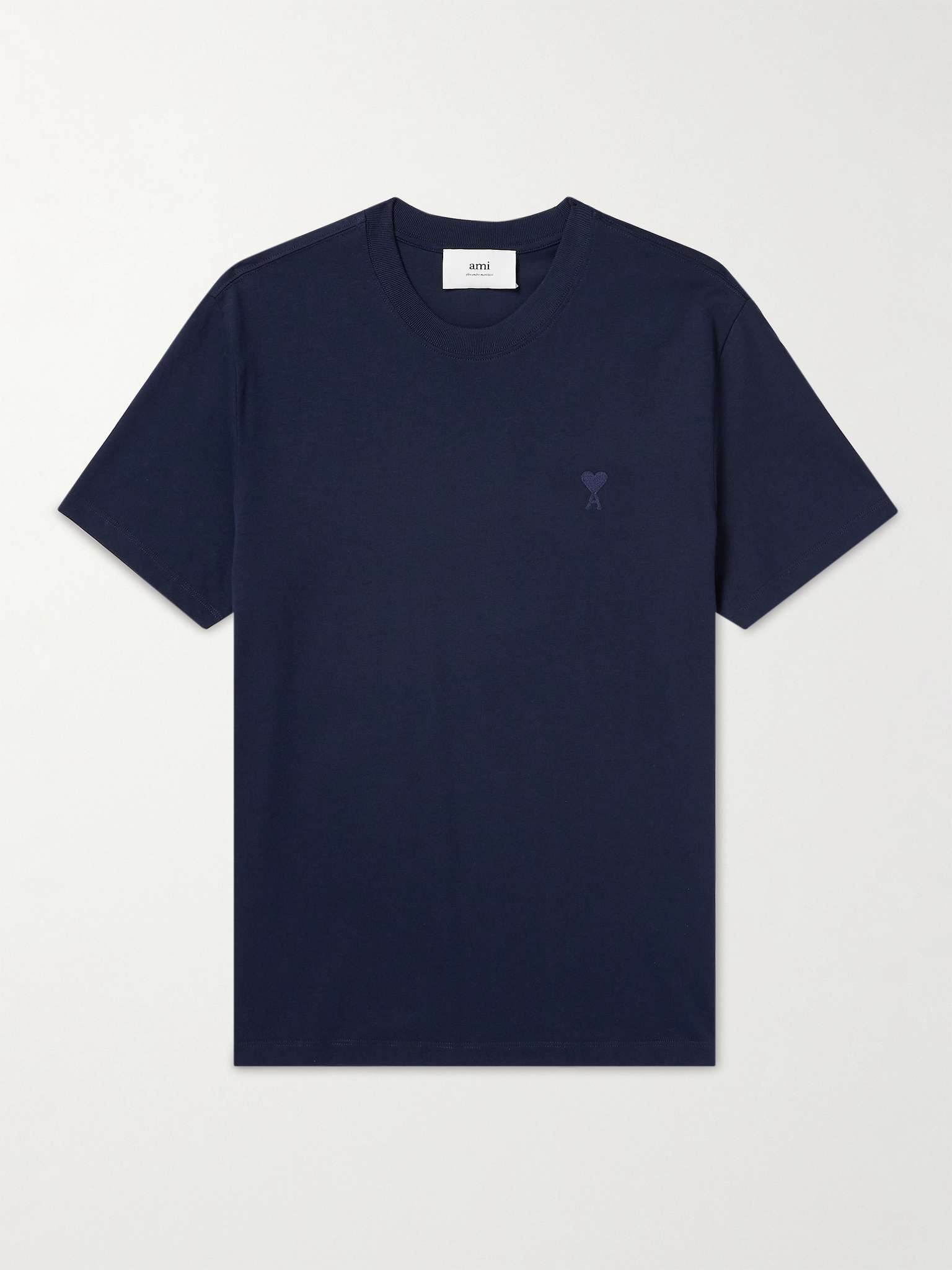 Logo-Embroidered Cotton-Jersey T-Shirt - 1