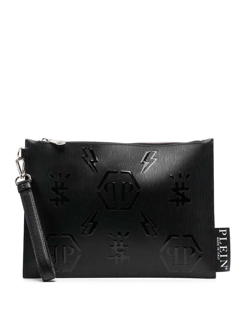 Minaudiere monogram-print clutch bag - 1