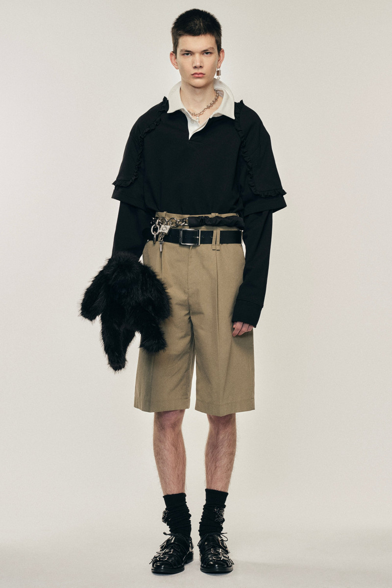 Wide Leg Multi Belt Loop Shorts 1