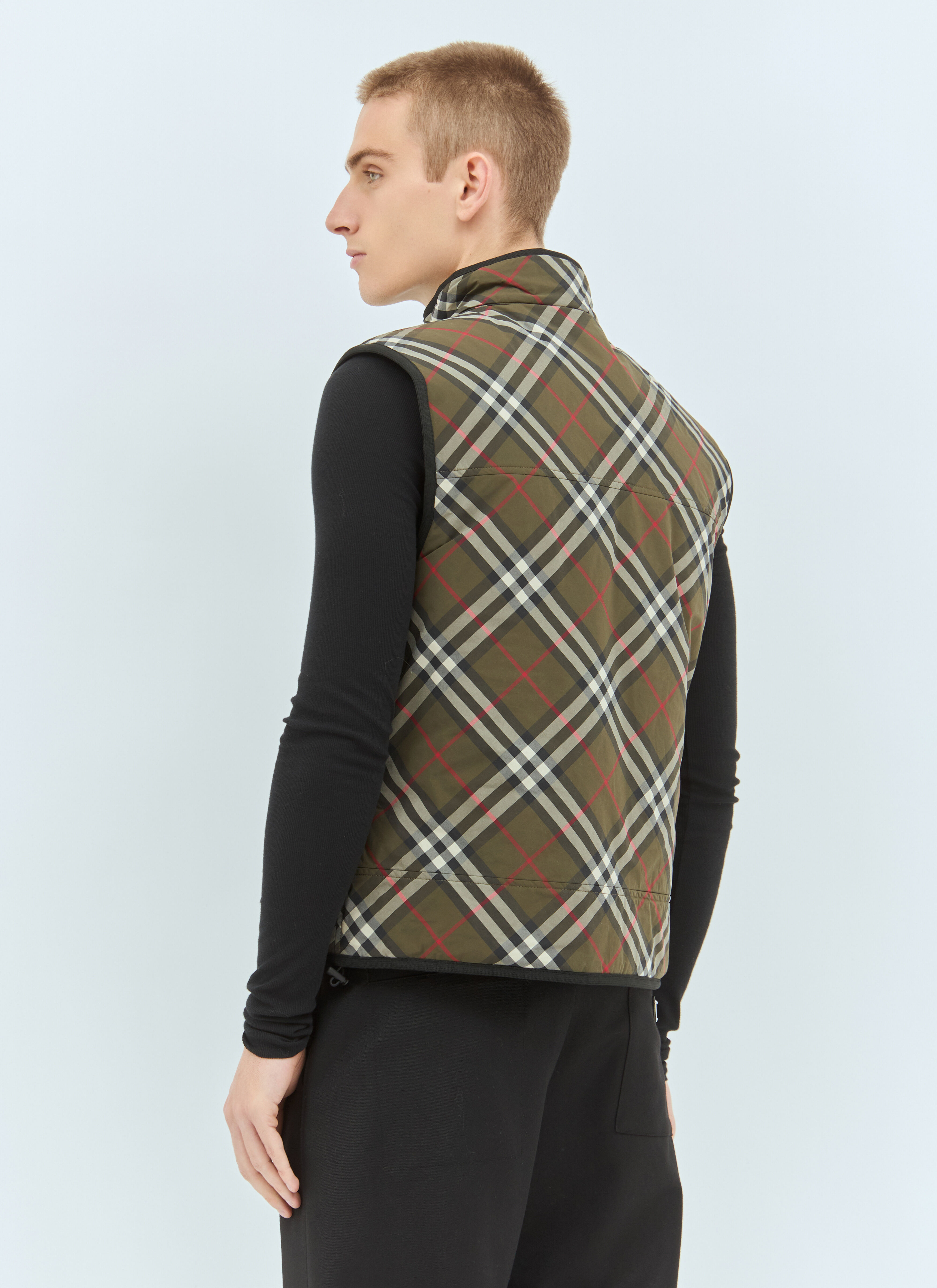 Check Padded Gilet - 5