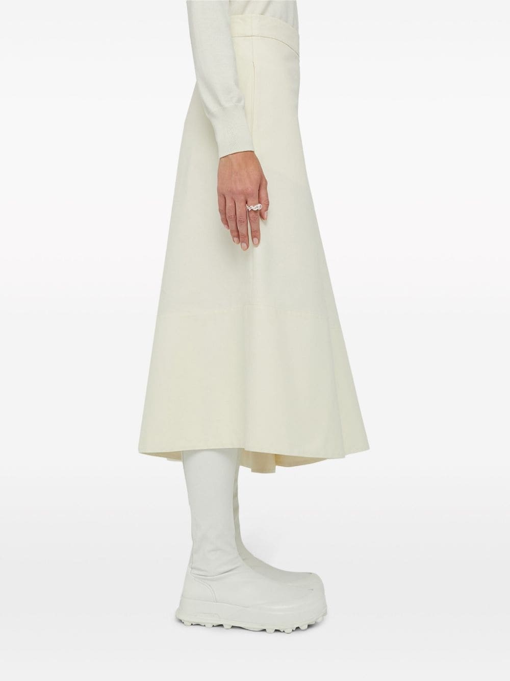 asymmetric midi skirt - 4