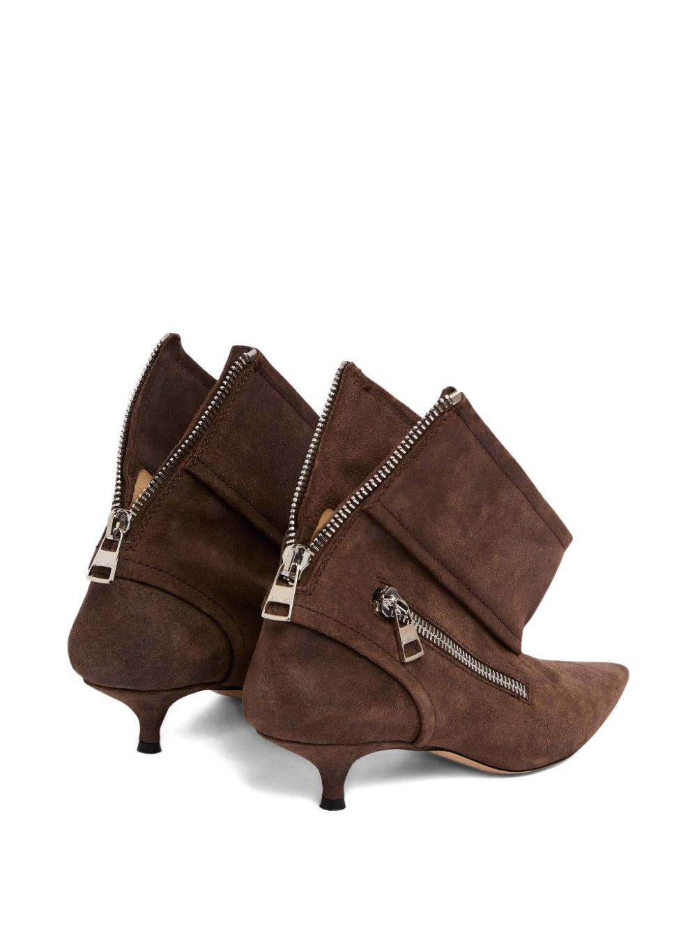 kitten-heel biker boots - 3