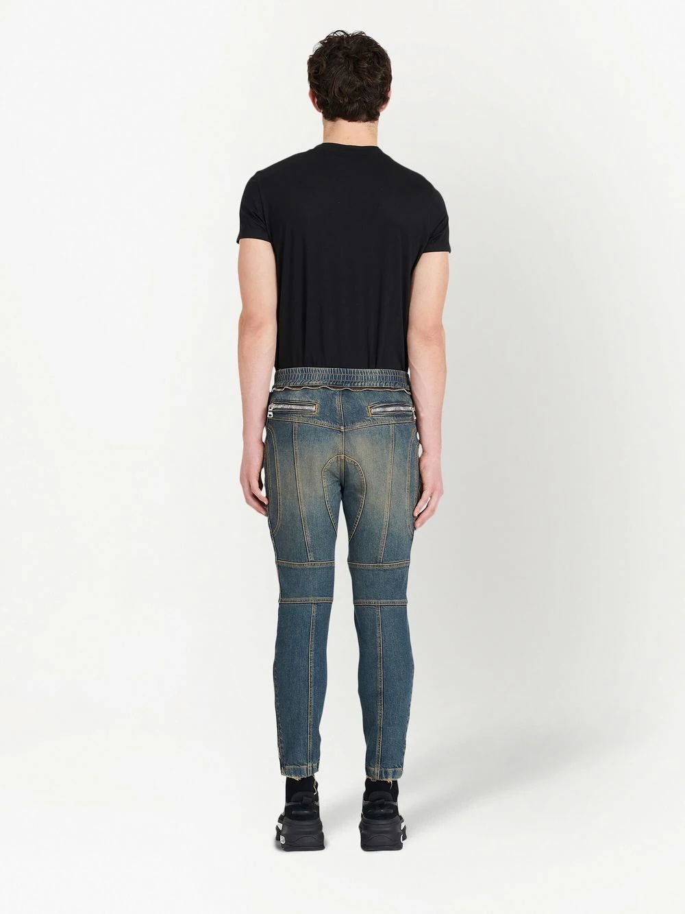 two-tone skinny jeans - 4