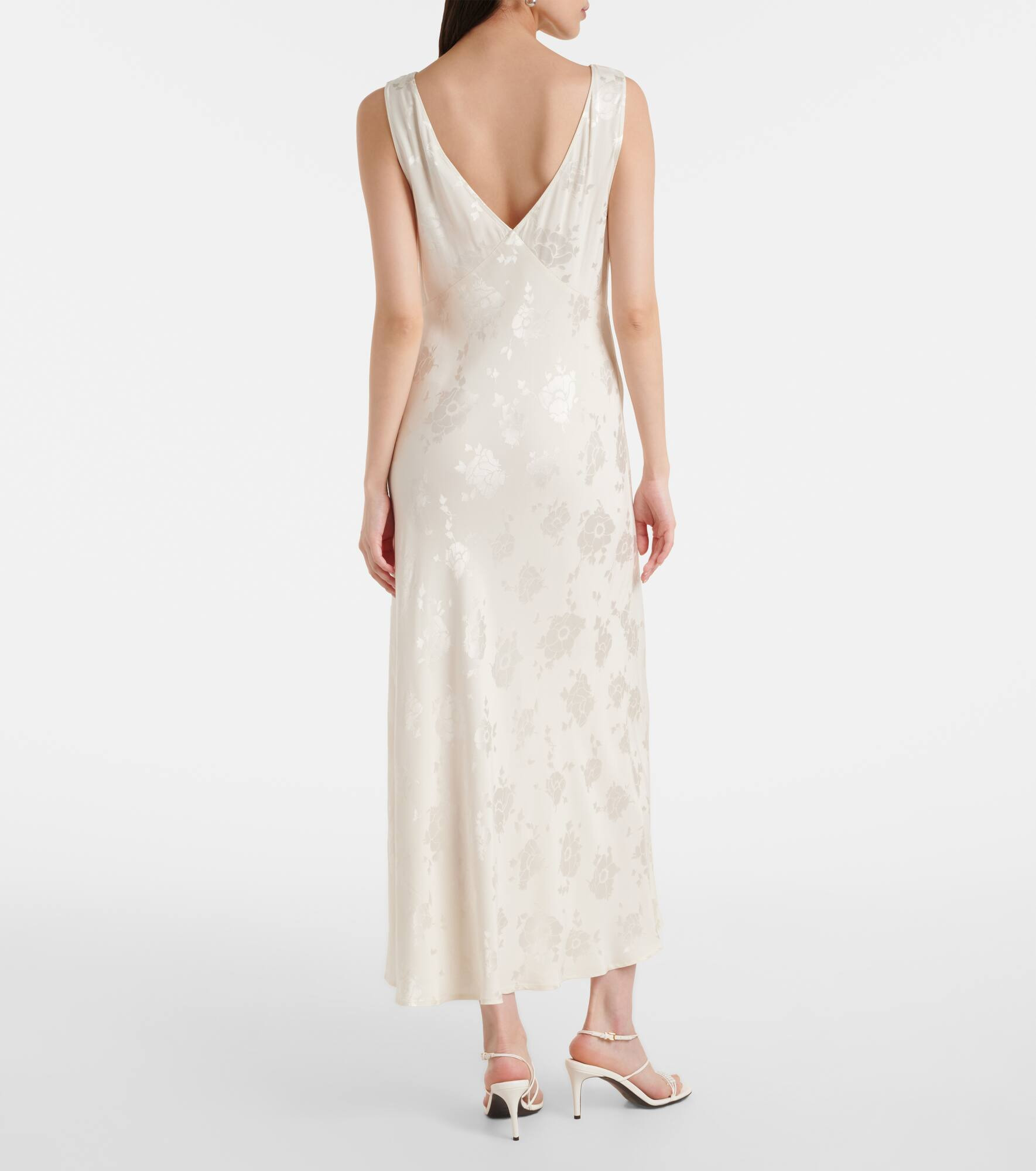 Sandrine floral jacquard midi dress - 3