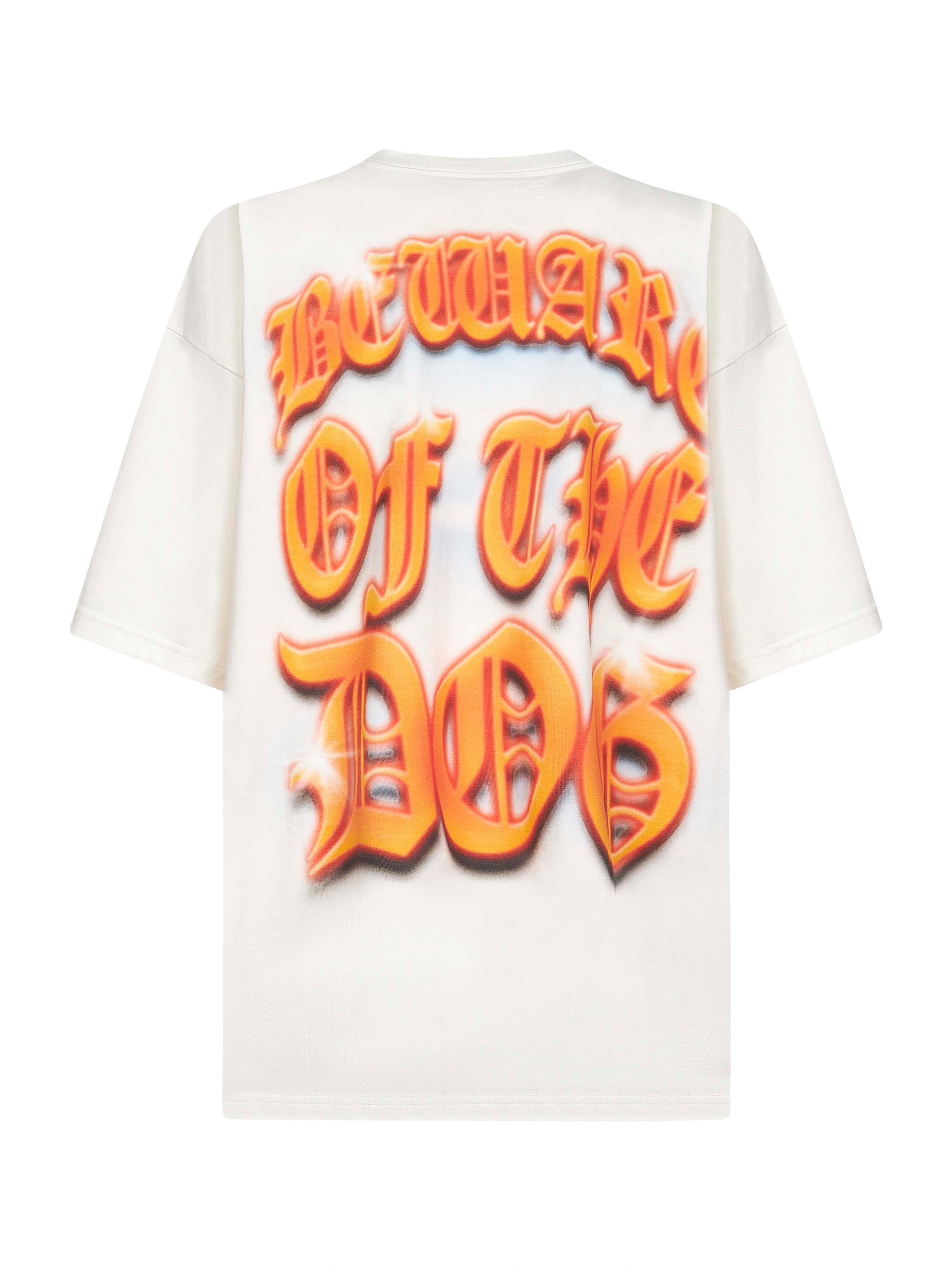 White cotton jersey printed T-shirt - 2