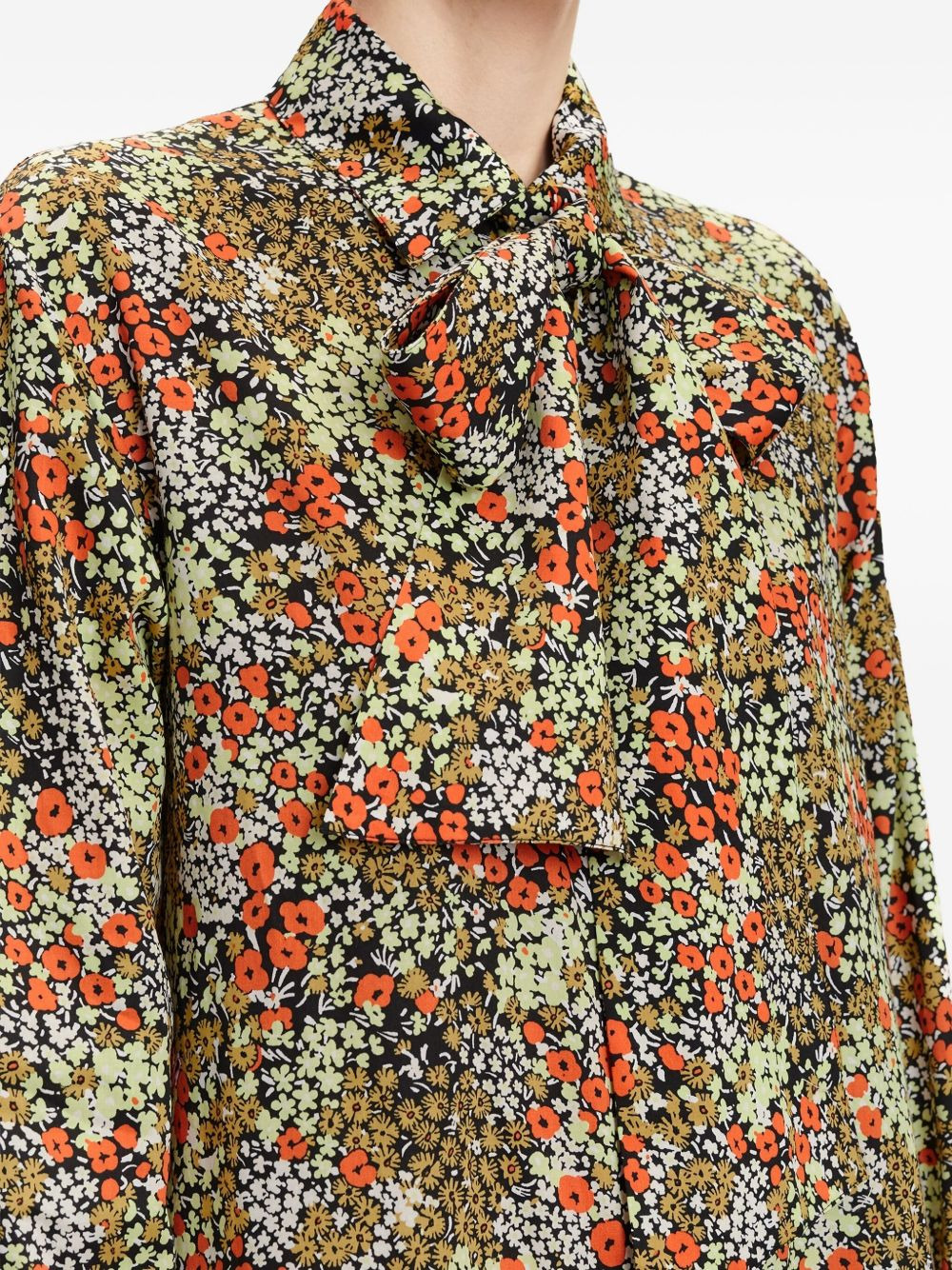 Asta floral-print shirt dress - 4