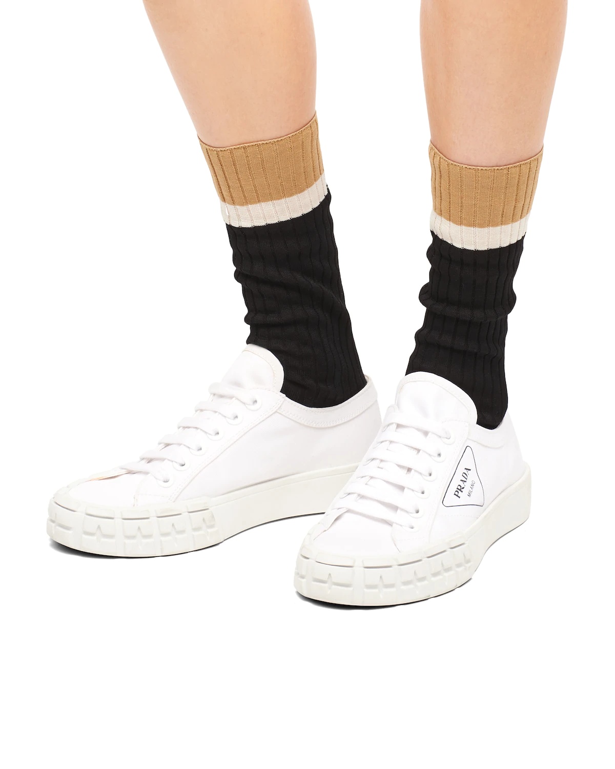 Gabardine fabric sneakers - 5