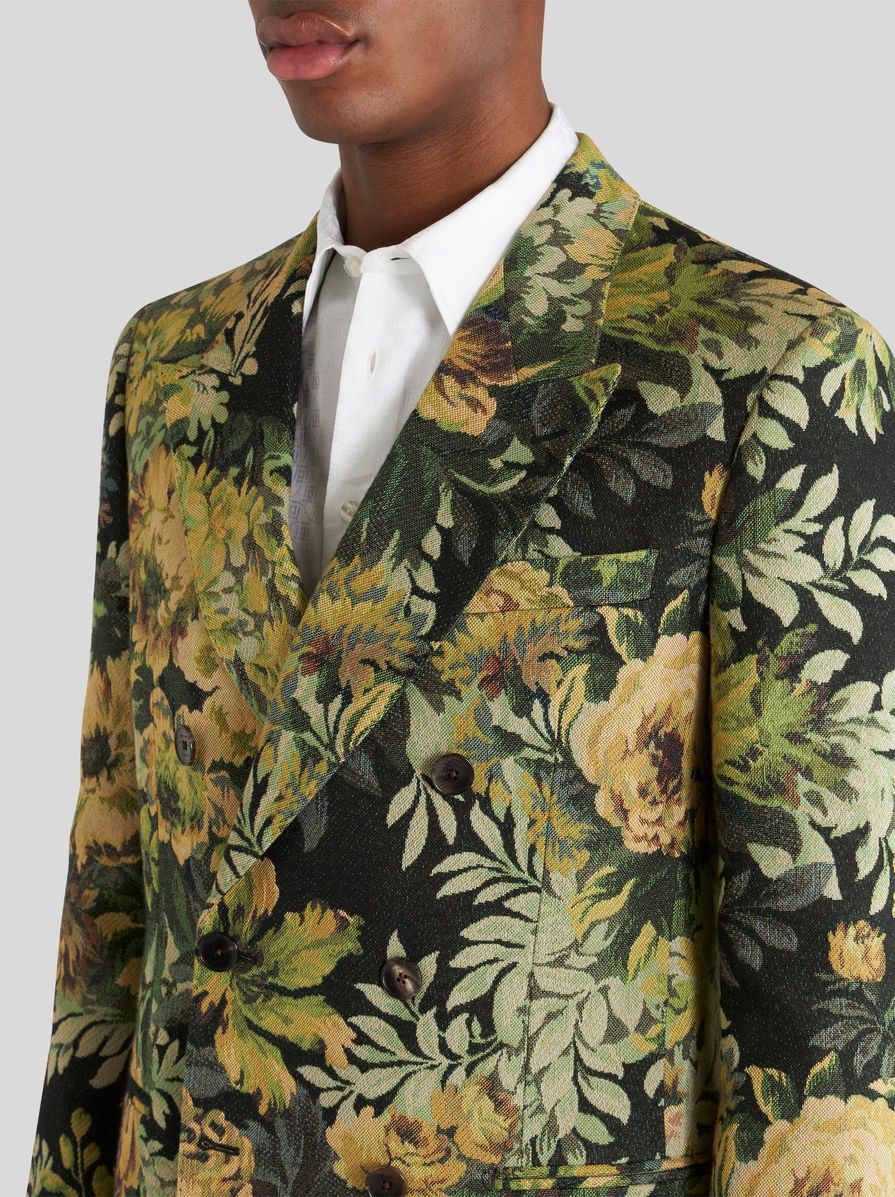 DOUBLE-BREASTED JACQUARD JACKET - 2
