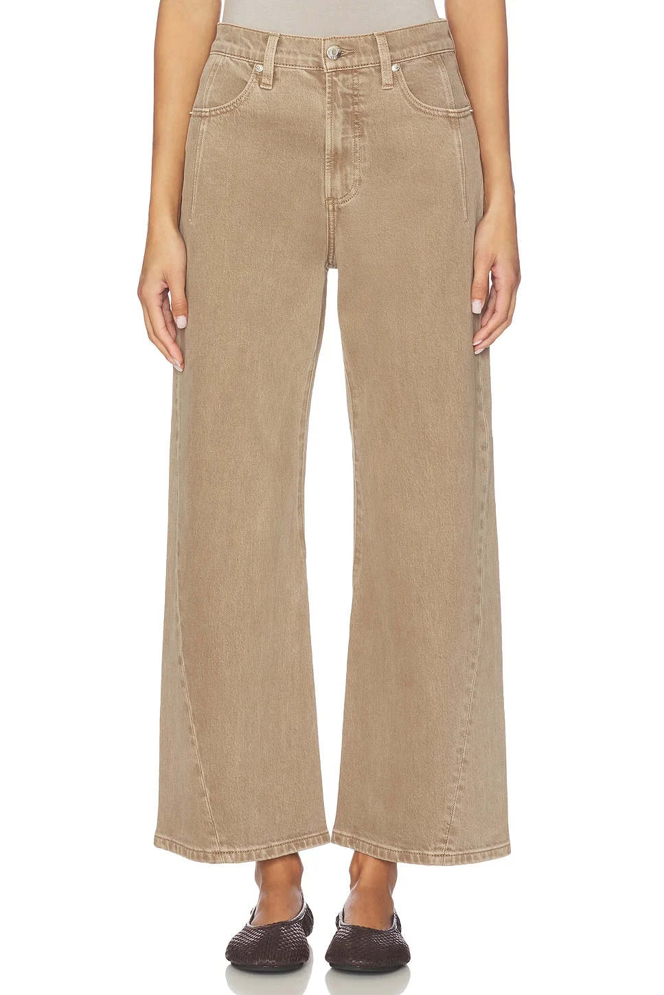 Kyra High Rise Bowed Wide Jeans - 1