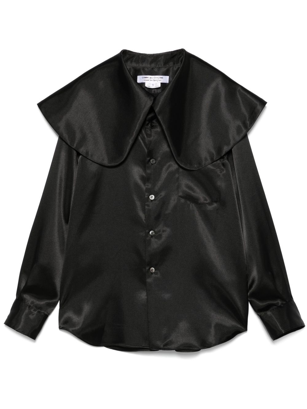 oversized-collar shirt - 1