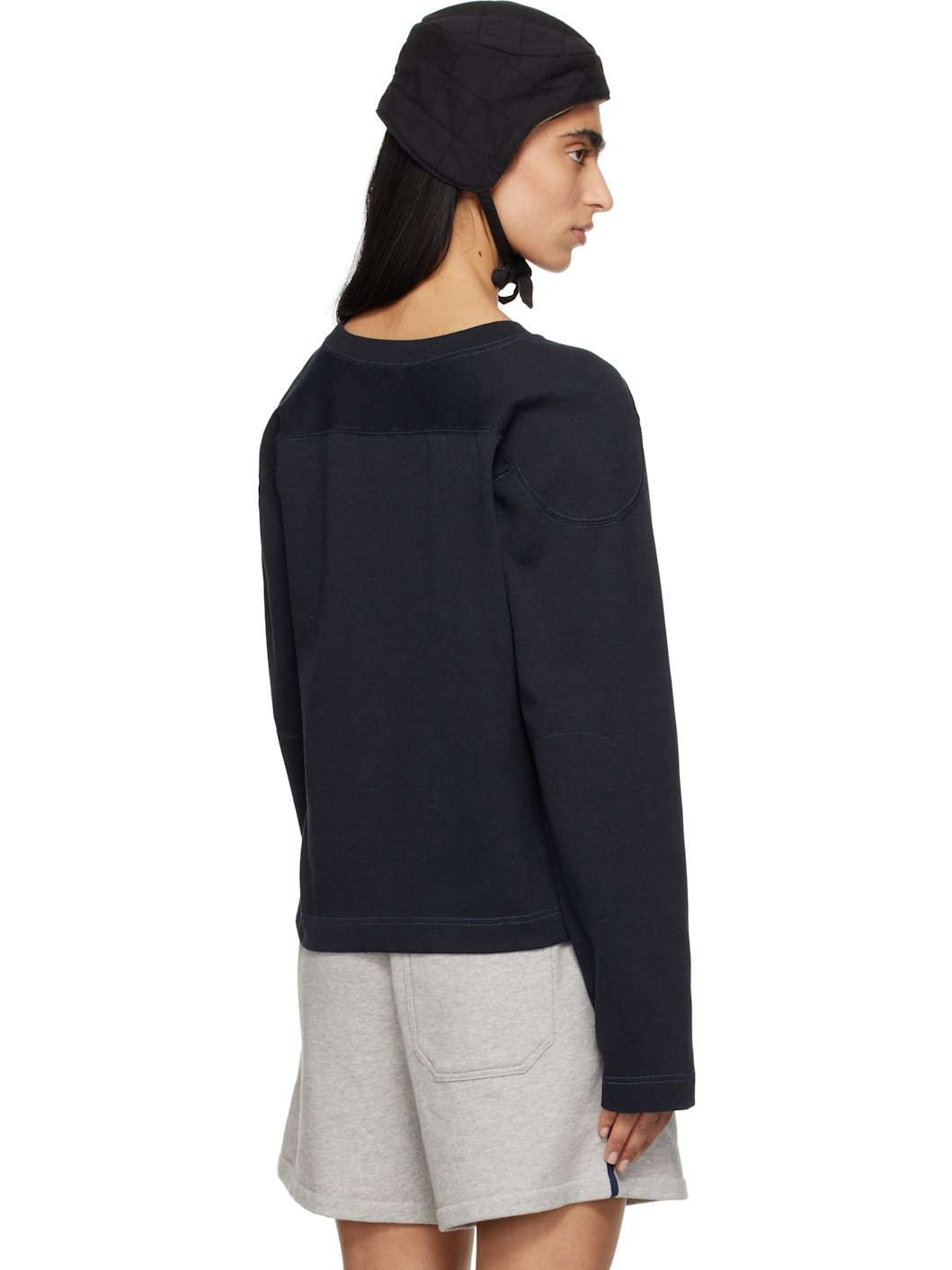 Navy 'Rec' Pullover Sweatshirt - 3