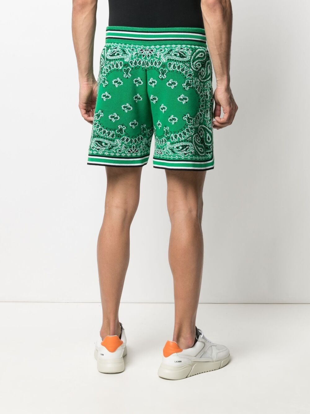 bandana print shorts - 4