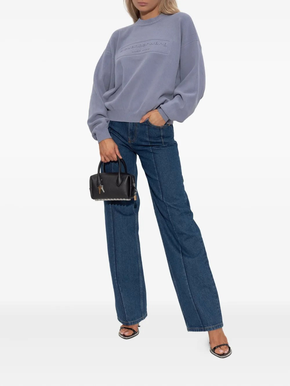 ALEXANDER WANG - Women Embossed Logo Ribbed Pullover - 3