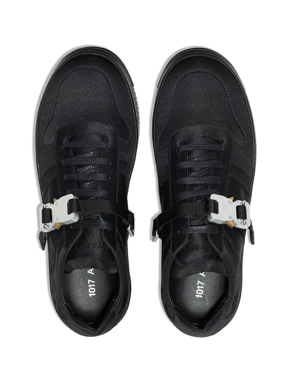 satin buckle low-top sneakers - 4