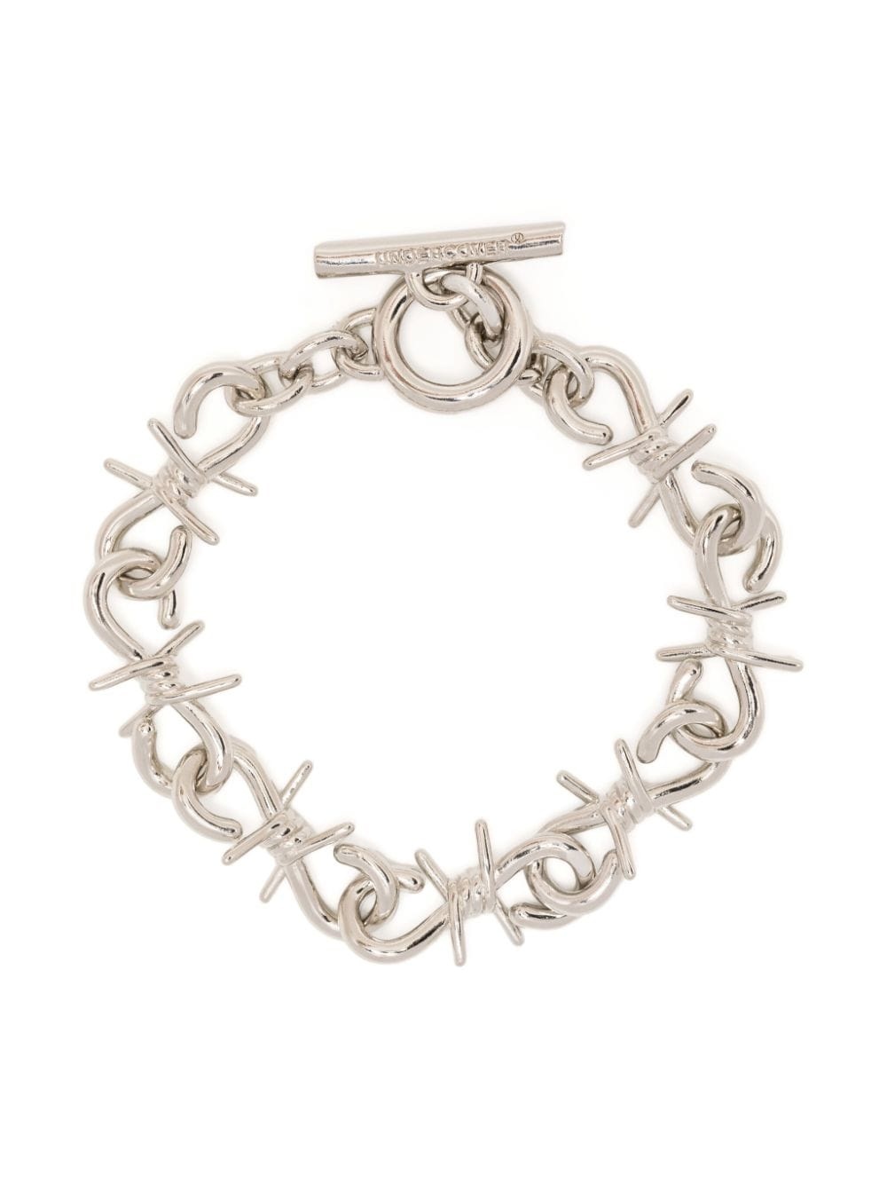 barbed wire-motif bracelet - 1