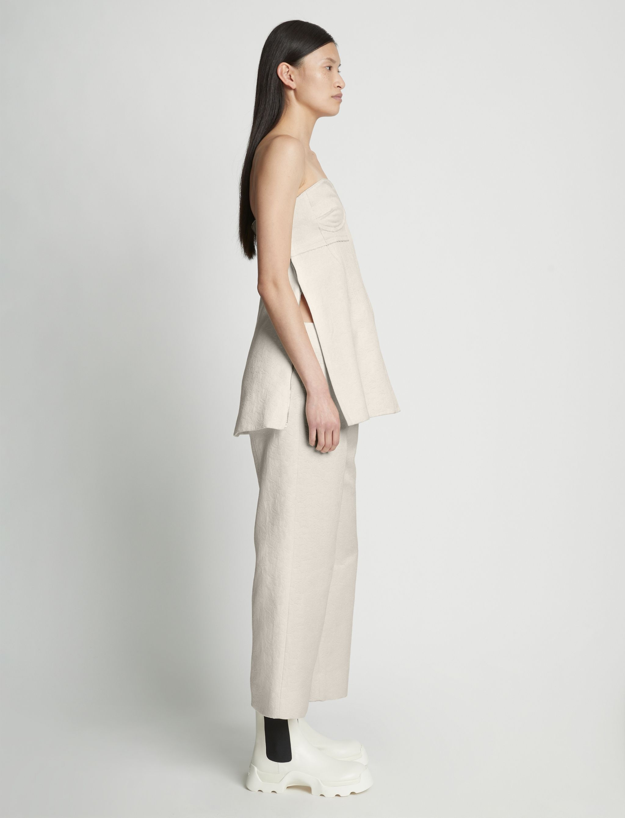 Cotton Wool Jacquard Bustier - 4