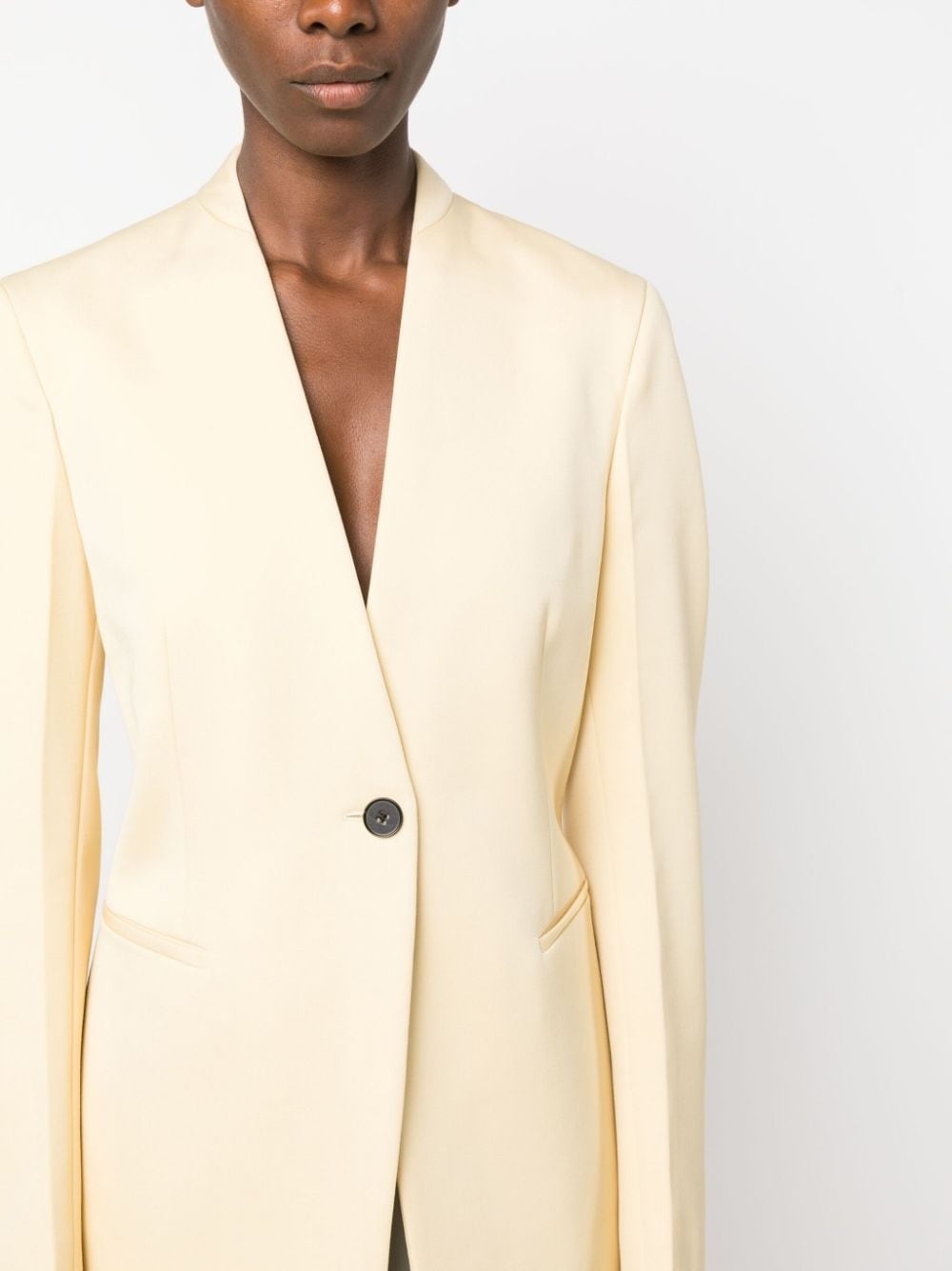 single-breasted wool blazer - 5