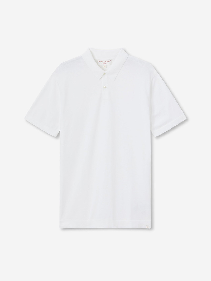 Men's Polo Shirt Jacob Sea Island Cotton White - 1