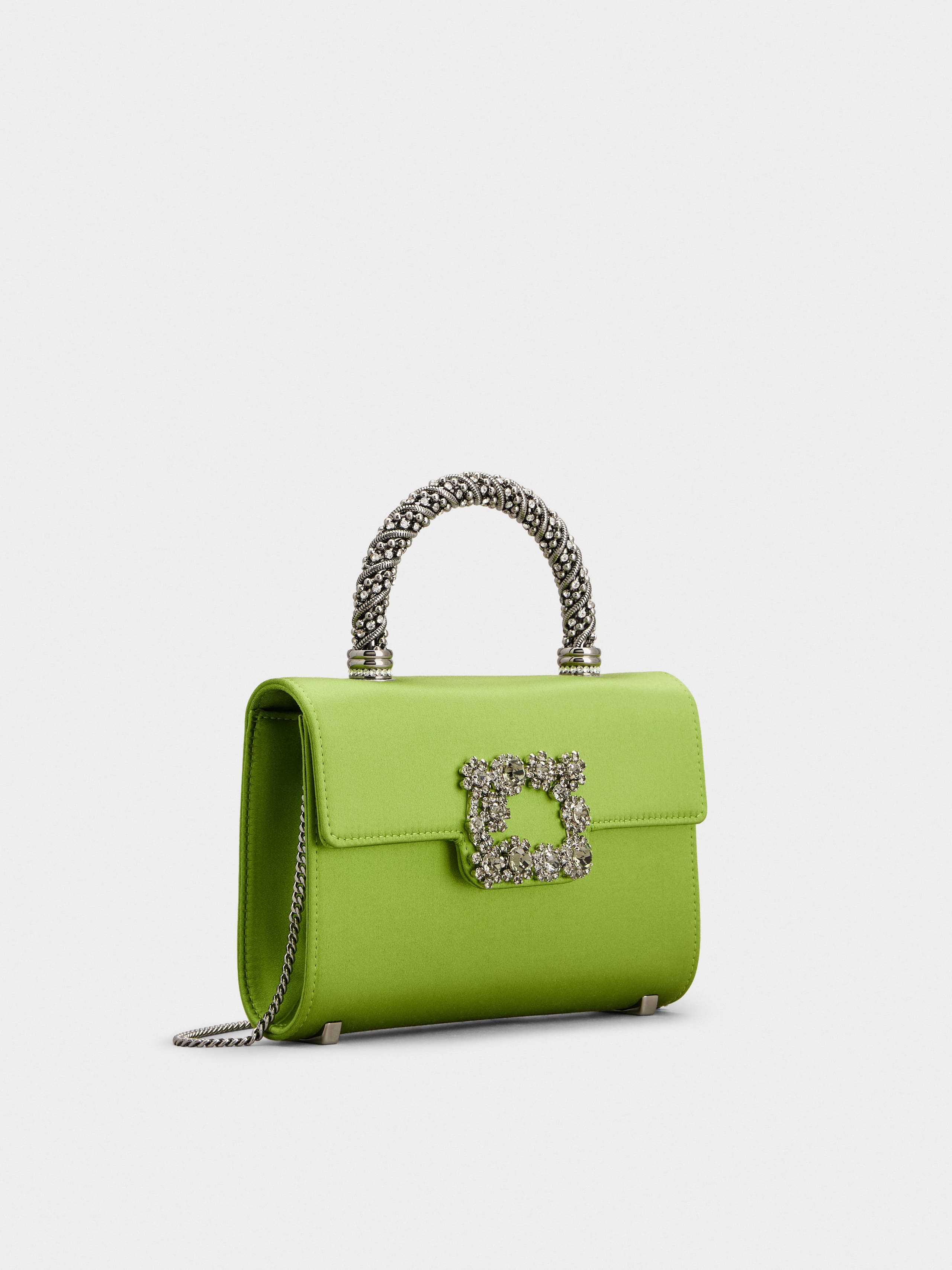 Jewel Efflorescence Mini Bag in satin - 3
