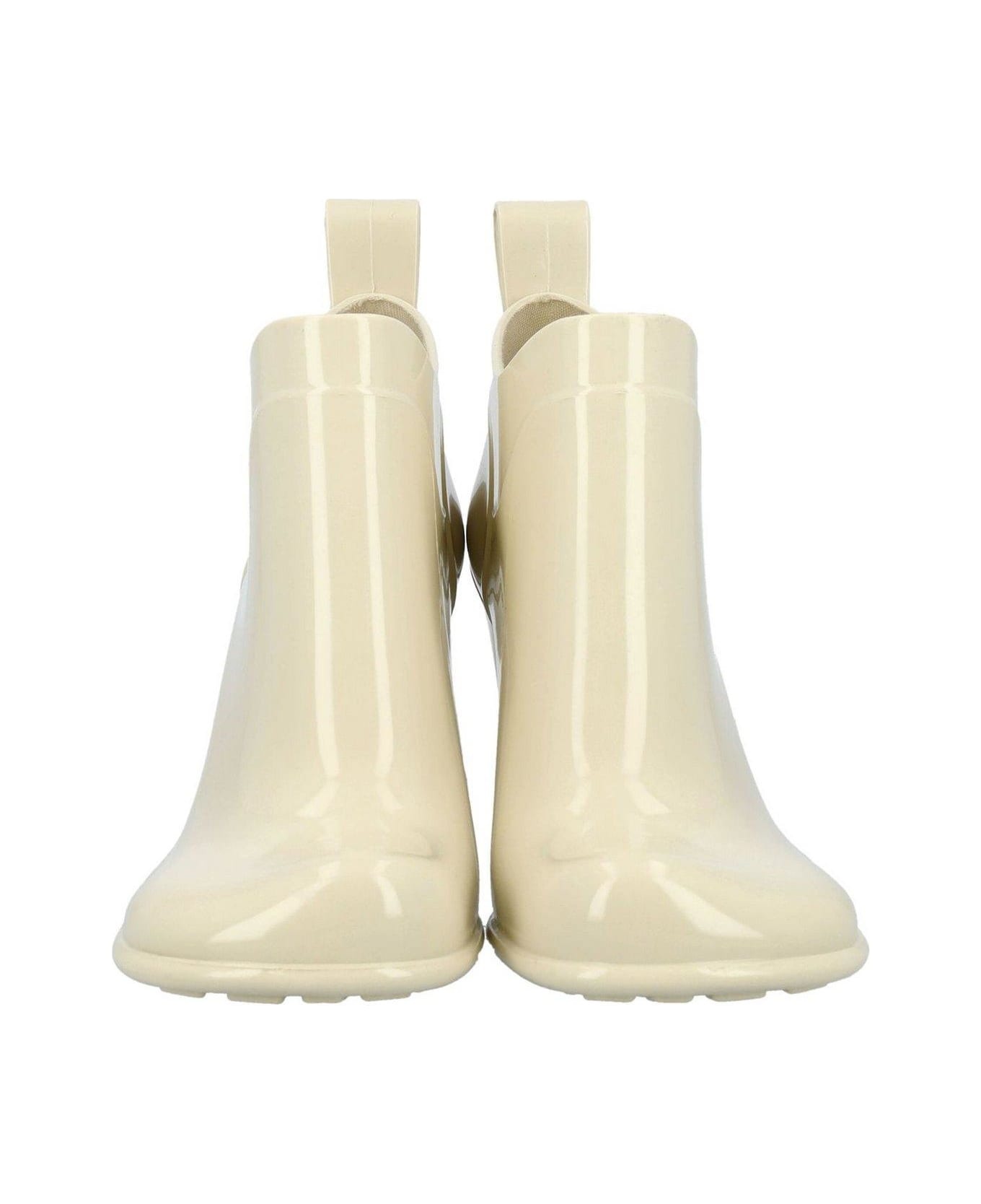Bottega Veneta Shine Square Toe Ankle Rain Boots | italist