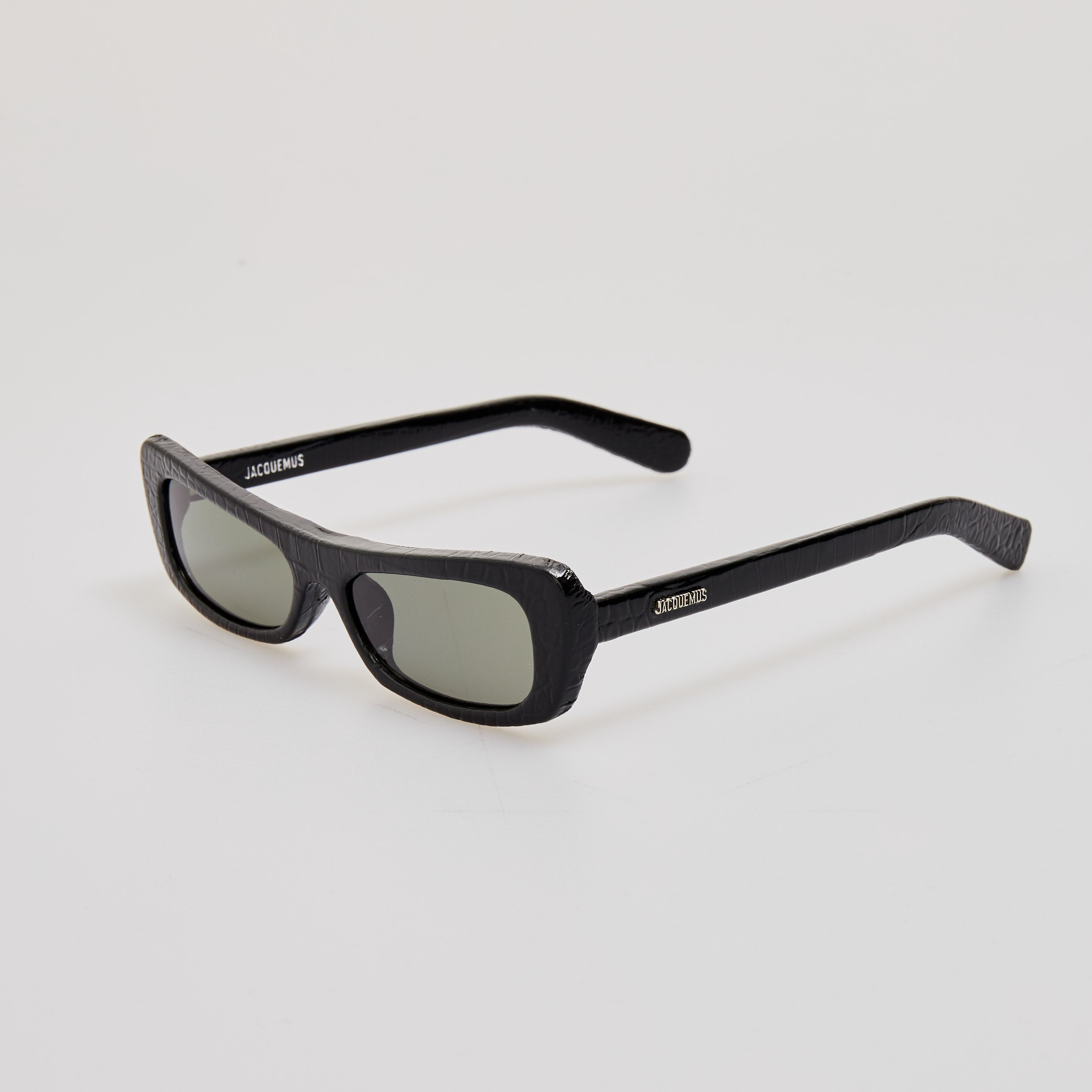 Capri Sunglasses in Black Crocodile - 2