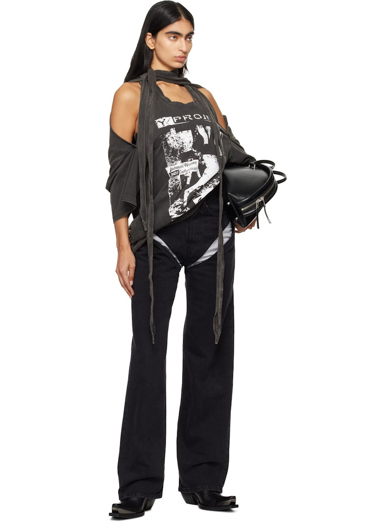 Y/Project Black Cut Out Jeans outlook