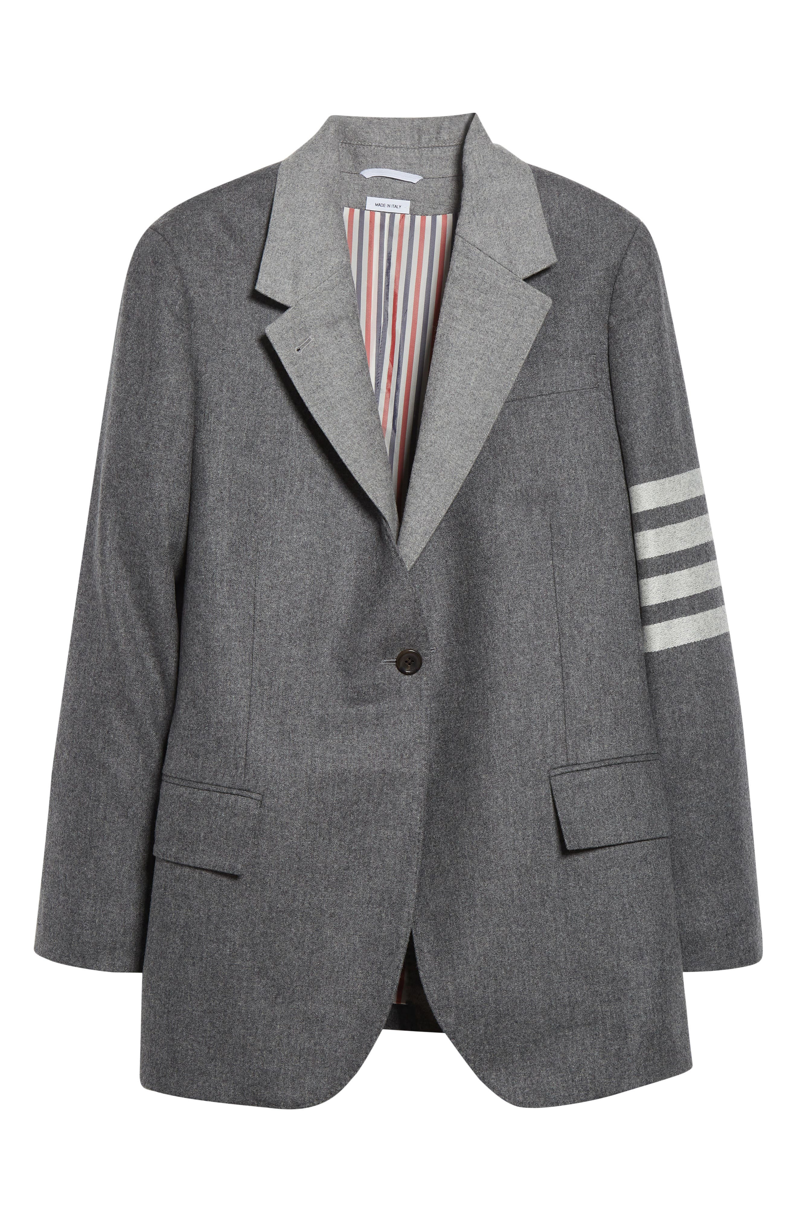 Thom Browne 4-Bar 2-in-1 Wool & Cashmere Sport Coat in Medium Grey at Nordstrom - 8