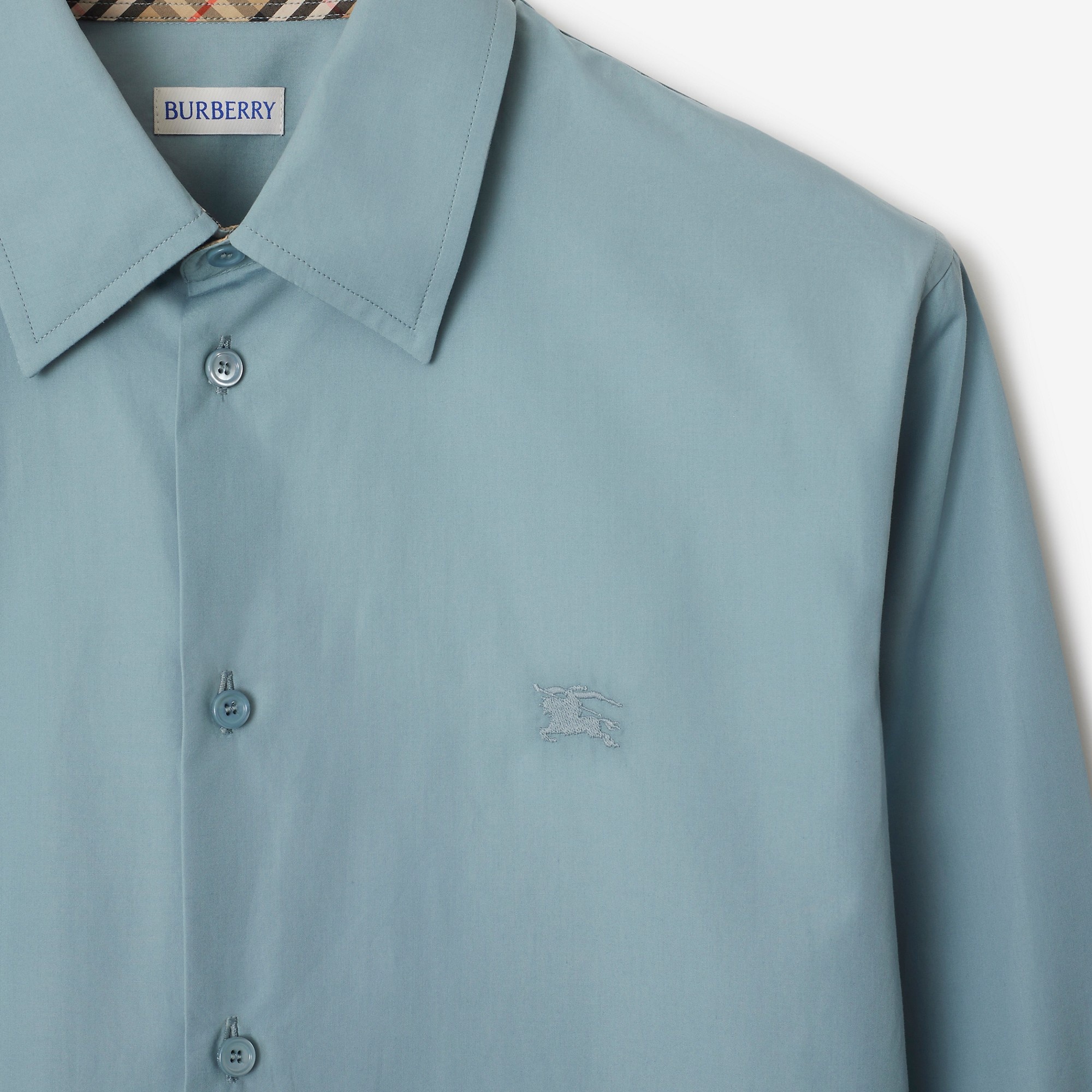 Slim Fit Cotton Poplin Shirt - 5
