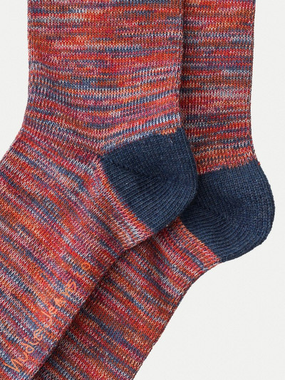 Nudie Jeans Rasmusson Multi Yarn Socks Red outlook