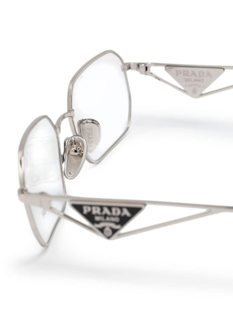 triangle-logo rectangle-frame glasses 3