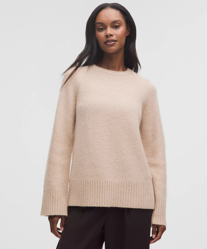 Alpaca-Blend Crewneck Sweater 1