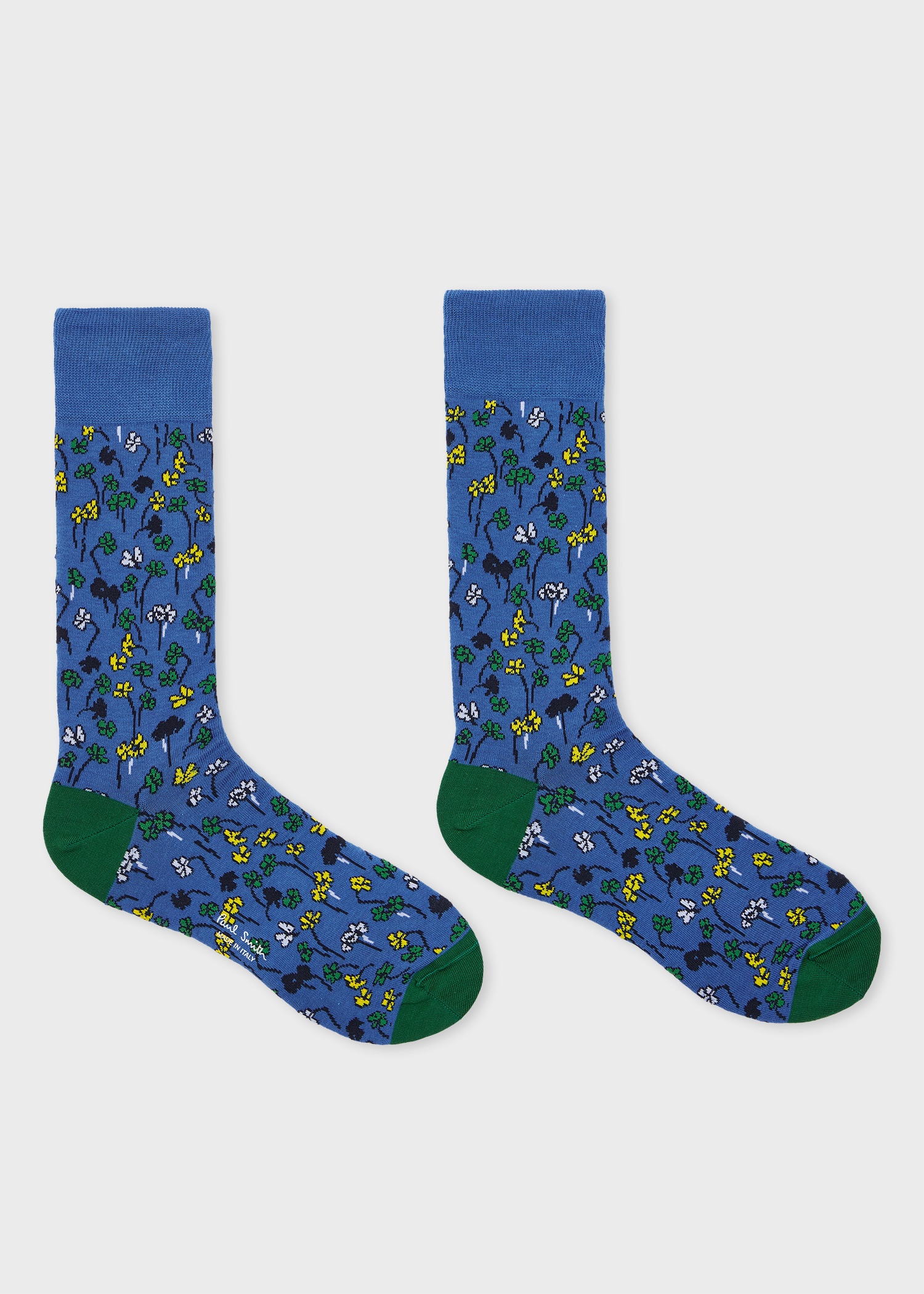 Blue Multicolour Floral Socks - 2