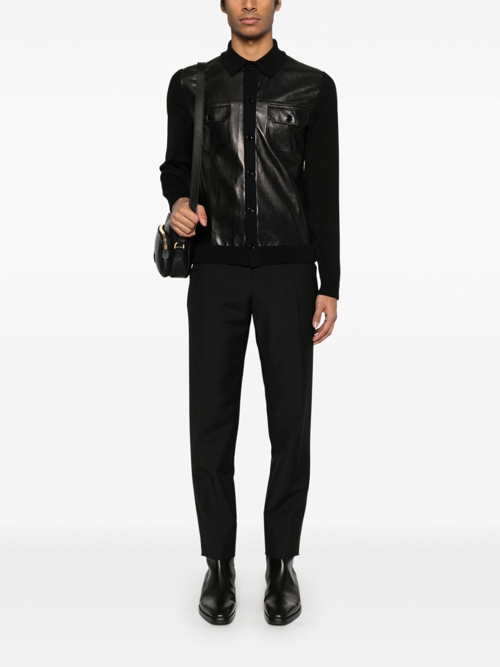 panelled shirt - 2