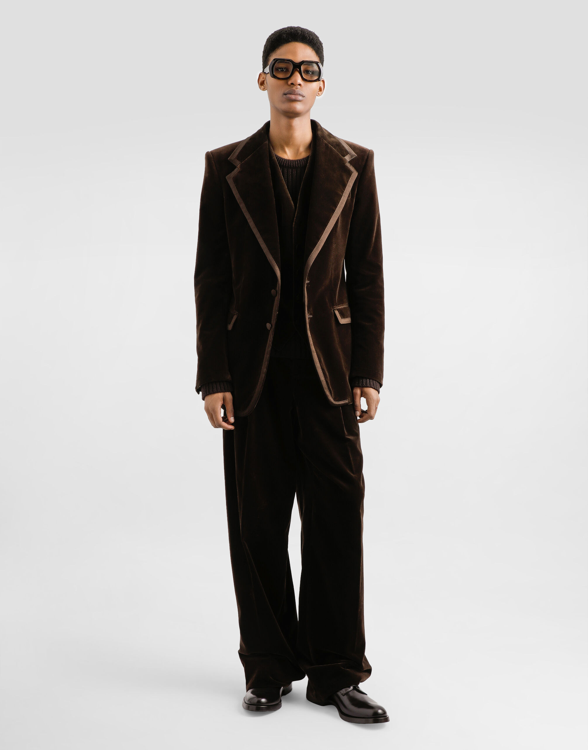 Smooth velvet trousers - 2
