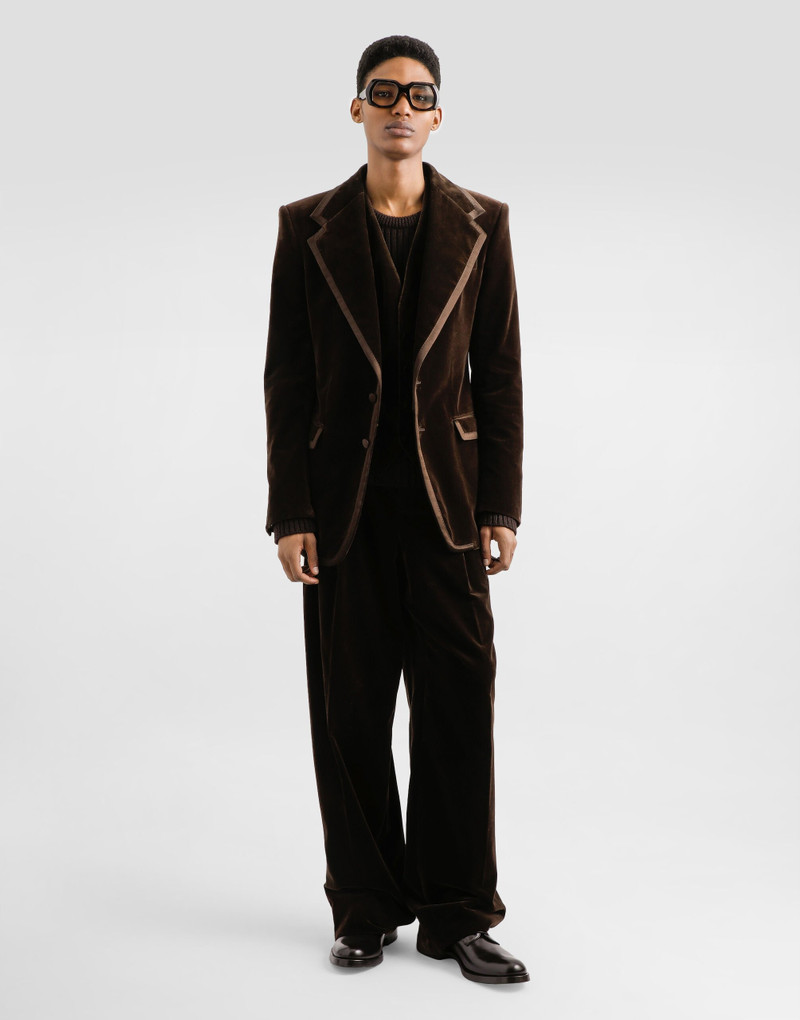 Dolce & Gabbana Smooth velvet trousers outlook