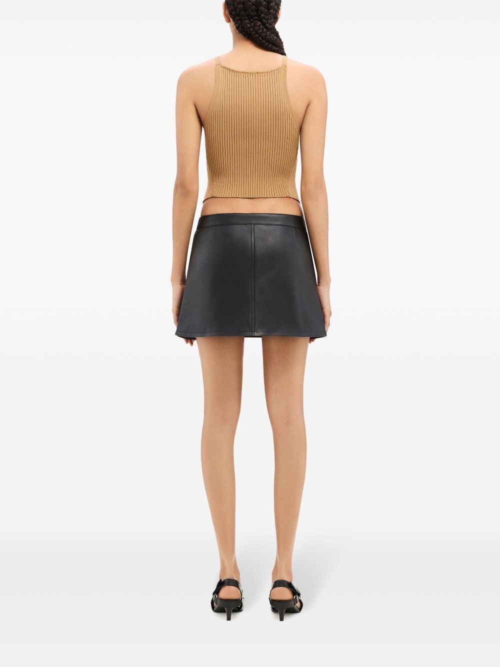 Pointy rib-knit tank top - 4