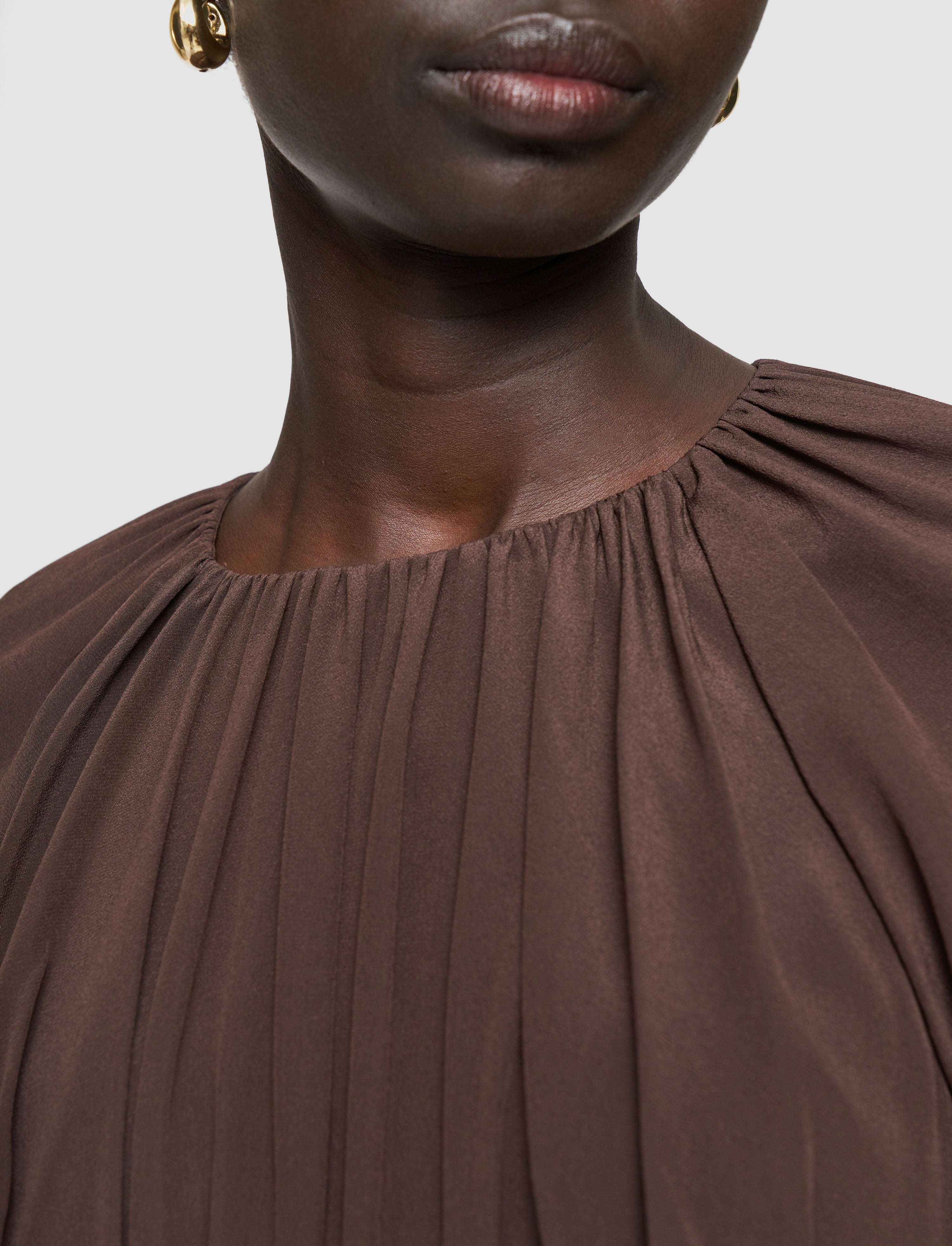Lizzie Crepe de Soie Silk Dress - 5