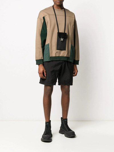 White Mountaineering contrast two-pocket sweatshirt  outlook